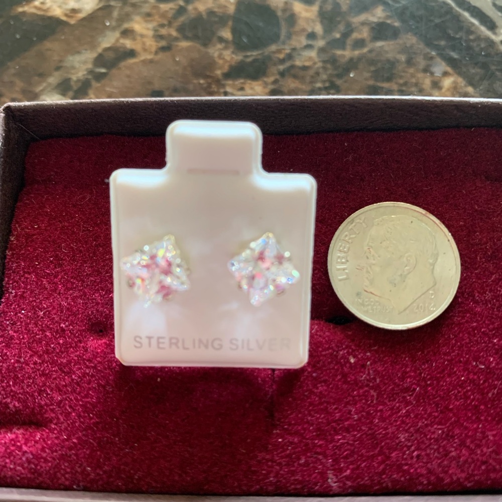 Cubic zirconia earrings.  NWOT